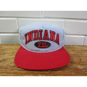 Indiana University IU Hoosiers Vintage 90s Snapback Hat Block Letters ANNCO Pro